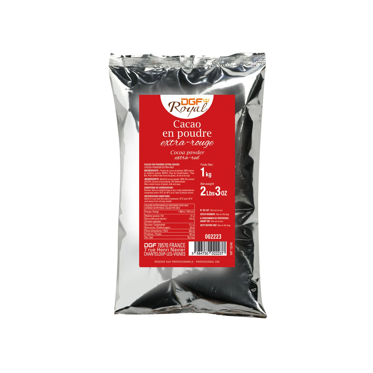 Cacao en Poudre DGF 1kg
