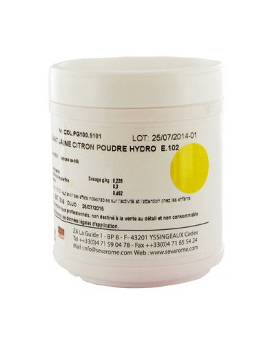 Colorant Poudre Jaune Citron Hydro 100G
