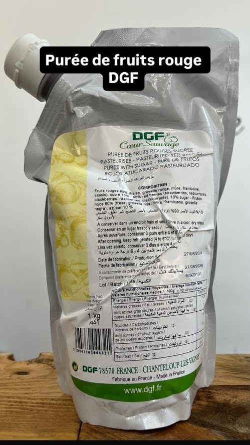 Purée Fruits Rouges DGF 1KG